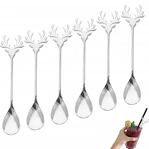 Набір з 6 мішалок Elk, ложки з нержавіючої сталі - Фото 1