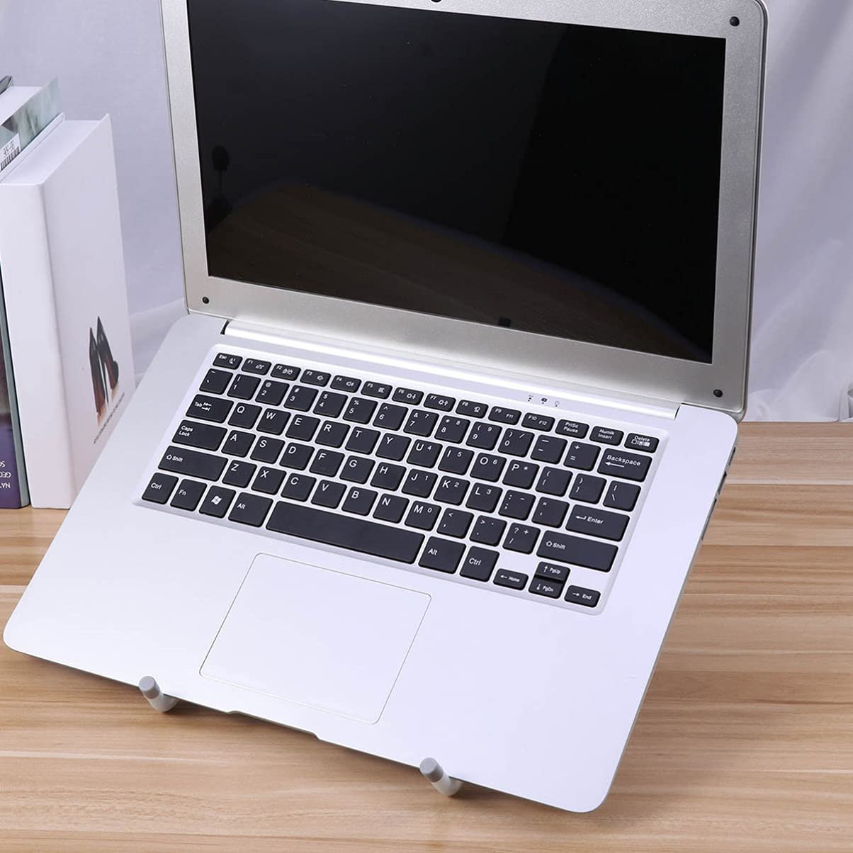 Подставка Тип Алюминиевый сплав Эргономичная Подставка для ноутбука Складная подставка для ноутбуков и планшетов с нескользящими силиконовыми накладками, фото №8