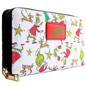 Кошелек Grinch Whoville Christmas Party, карман для монет и держатель для карточек, белый, повседневный - Фото 1