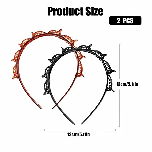 Набор из 2 обручей на голову с зажимами. synthetic.ua - Фото 1