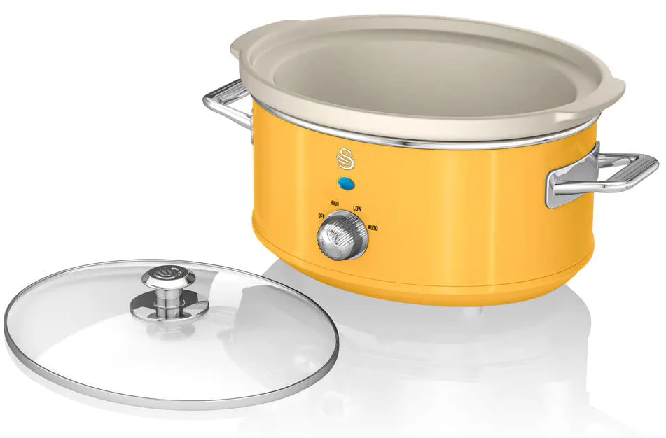 Мультиварка Swan Retro SF17021YELNEU / 3.5 л / з антипригарним покриттям / 3 режими температур / 200 Вт / Жовтий, фото №2