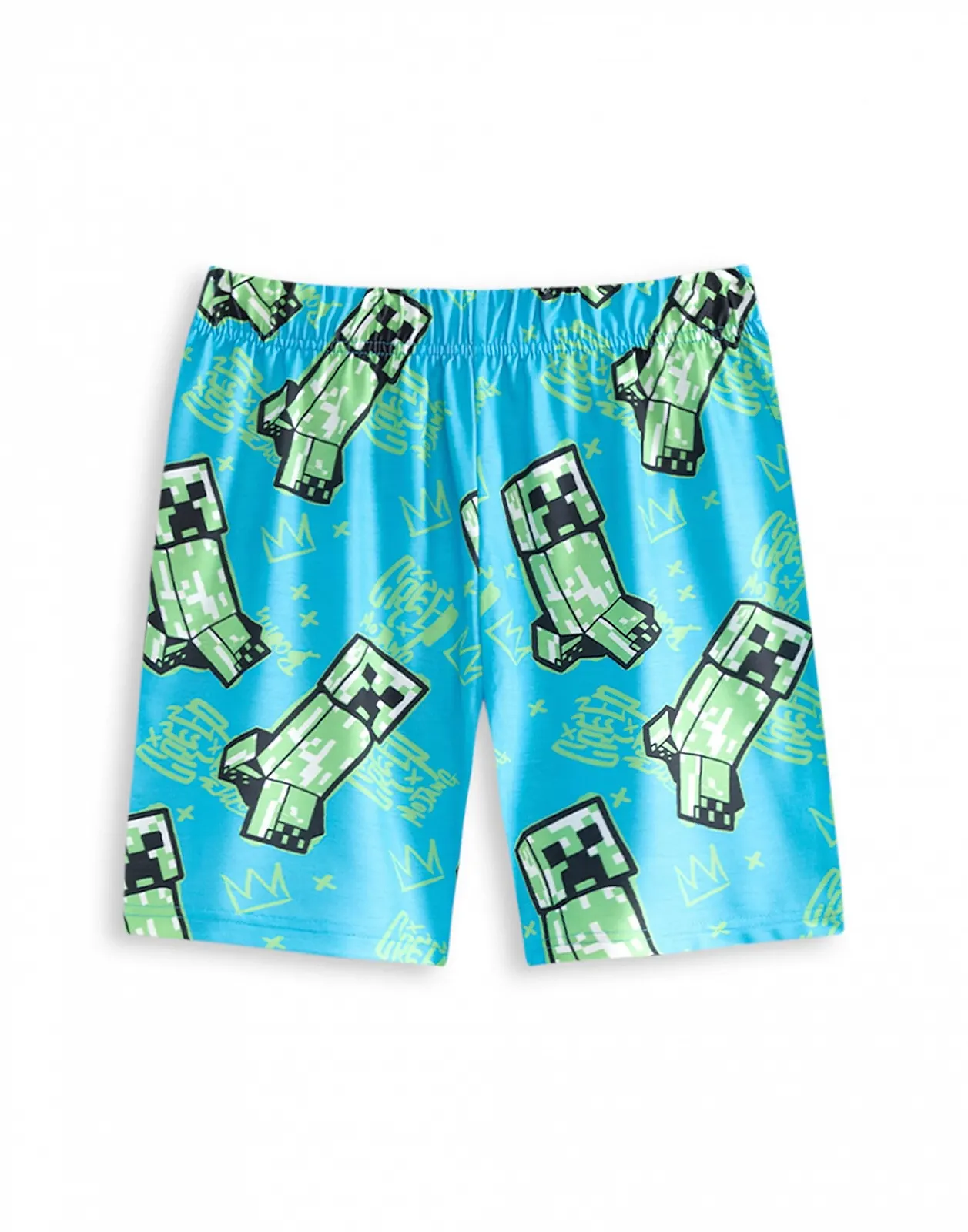 Комплект піжамний Minecraft Creeper 2 шт, чорний/синій, фото №4 Комплект піжамний Minecraft Creeper 2 шт, чорний/синій, фото №4