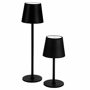 Настільна лампа Idena Touch 50123 LED Dimmable USB-C 24-38 см Чорна synthetic.ua - Фото 1