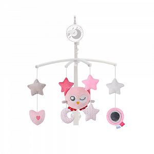Музыкальная мобиль Cangaroo Dreamy 63605 Подъемный механизм Колыбельные Плюшевая игрушка Розовый synthetic.ua - Фото 1