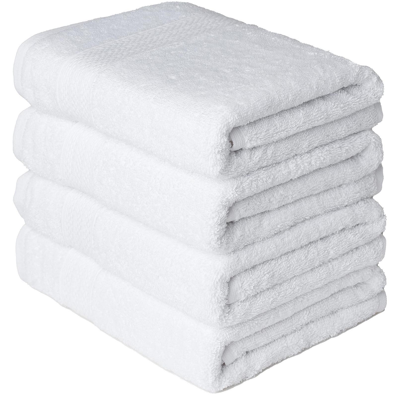 Набір рушників Brielle 100% Cotton 4 рушники для рук 50 x 100 см високопоглинаючі якість готелю та спа білі, фото №1