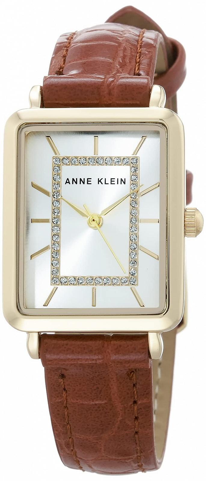 Женские часы Anne Klein AK/3820 с блестками и ремешком под крокодиловую кожу, фото №1