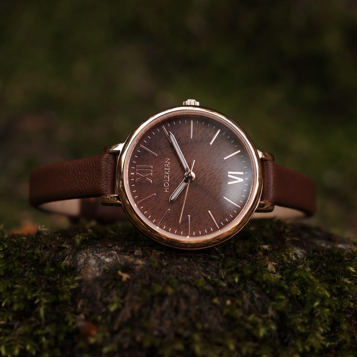 Годинник кварцовий жіночий HOLZKERN Shirin Walnut / Rose Gold, фото №4
