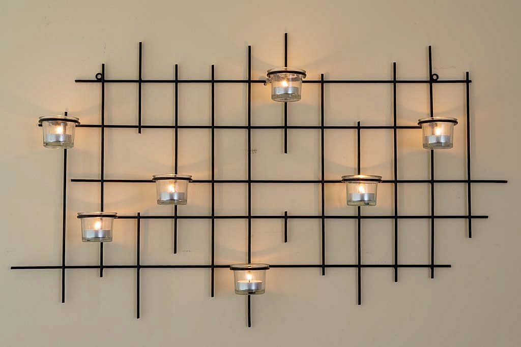 Настенный подсвечник 7XXL Candelabra 83 см Металлический Черный, фото №6