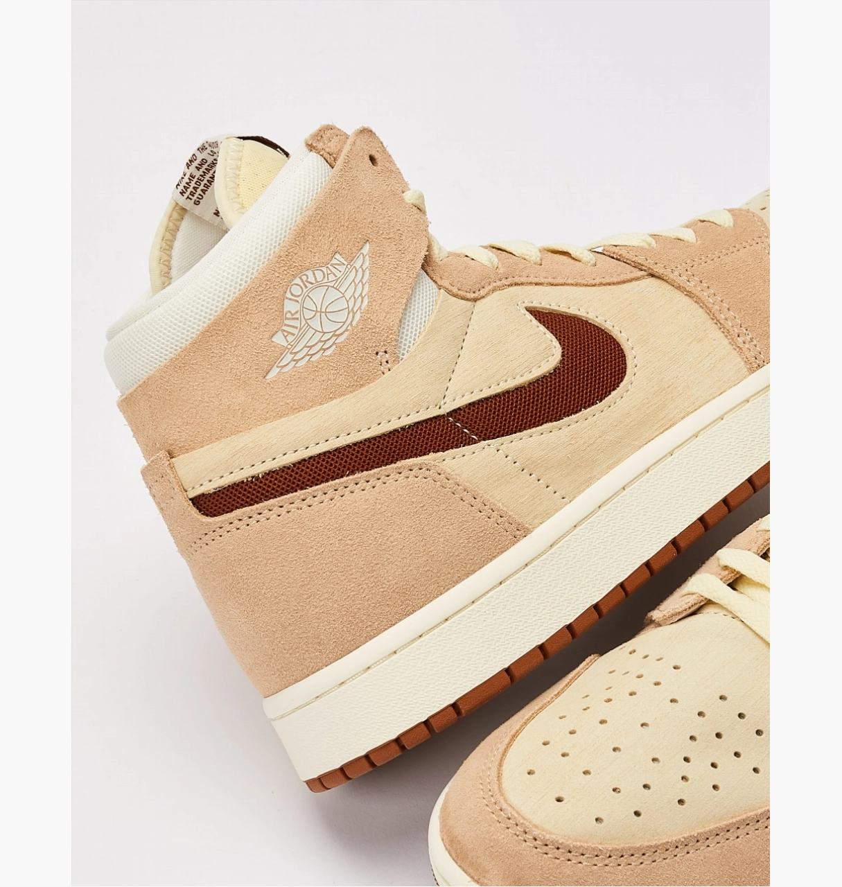 Кроссовки Nike Air Jordan 1 High Zoom Cmft 2 бежевые, размер 43, фото №7
