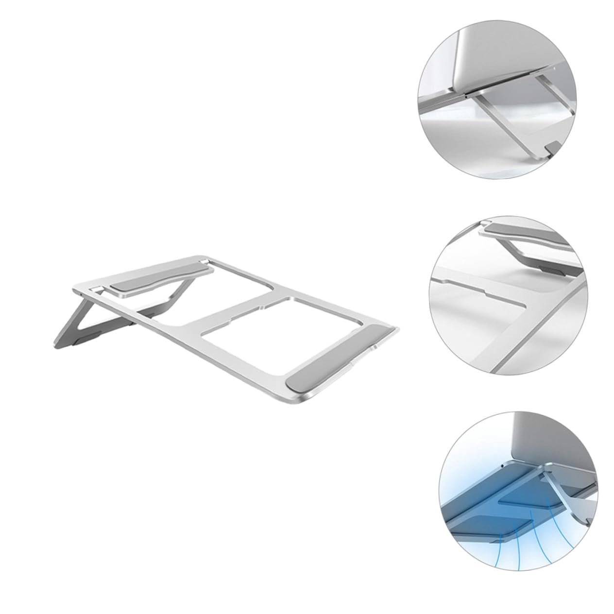 Підставка для ноутбука Operitacx Алюмінієва складана з нековзною силіконовою, фото №9