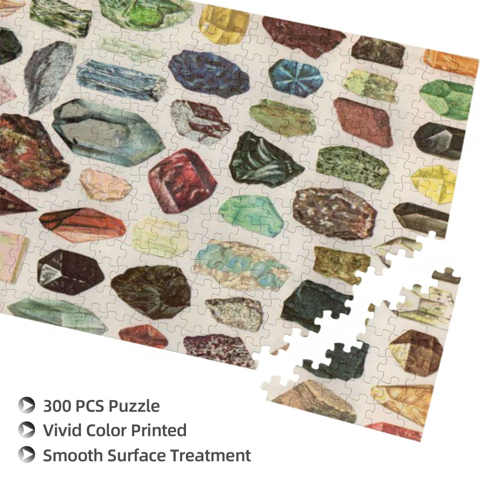 Пазл дерев'яний Vintage Geology Gemstone Crystal Minerals, 300 елементів, фото №4 Пазл дерев'яний Vintage Geology Gemstone Crystal Minerals, 300 елементів, фото №4