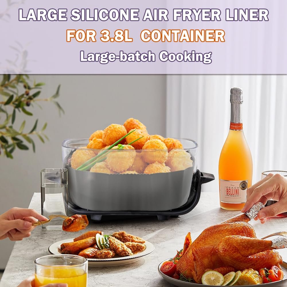Набор силиконовых форм для мультипечи BYKITCHEN для Ninja CRISPi FN101EU 3.8 л + 1.4 л 2 шт., фото №4