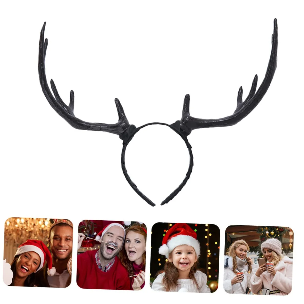 Обруч для волосся Різдвяні оленячі роги VALICLUD, фото №5