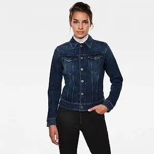 Жіноча джинсова куртка G‑Star 3301 Slim Olto Pure Stretch Denim - S - Фото 1