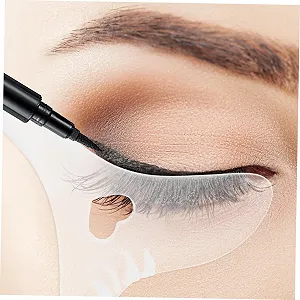 Трафарет для підводки Multifunctional Eyeliner Stencils Applicator Protective Pad Eyeliner Tool Eyelash Aid Tool Set Makeup Tools Mascara Silica Gel synthetic.ua - Фото 1