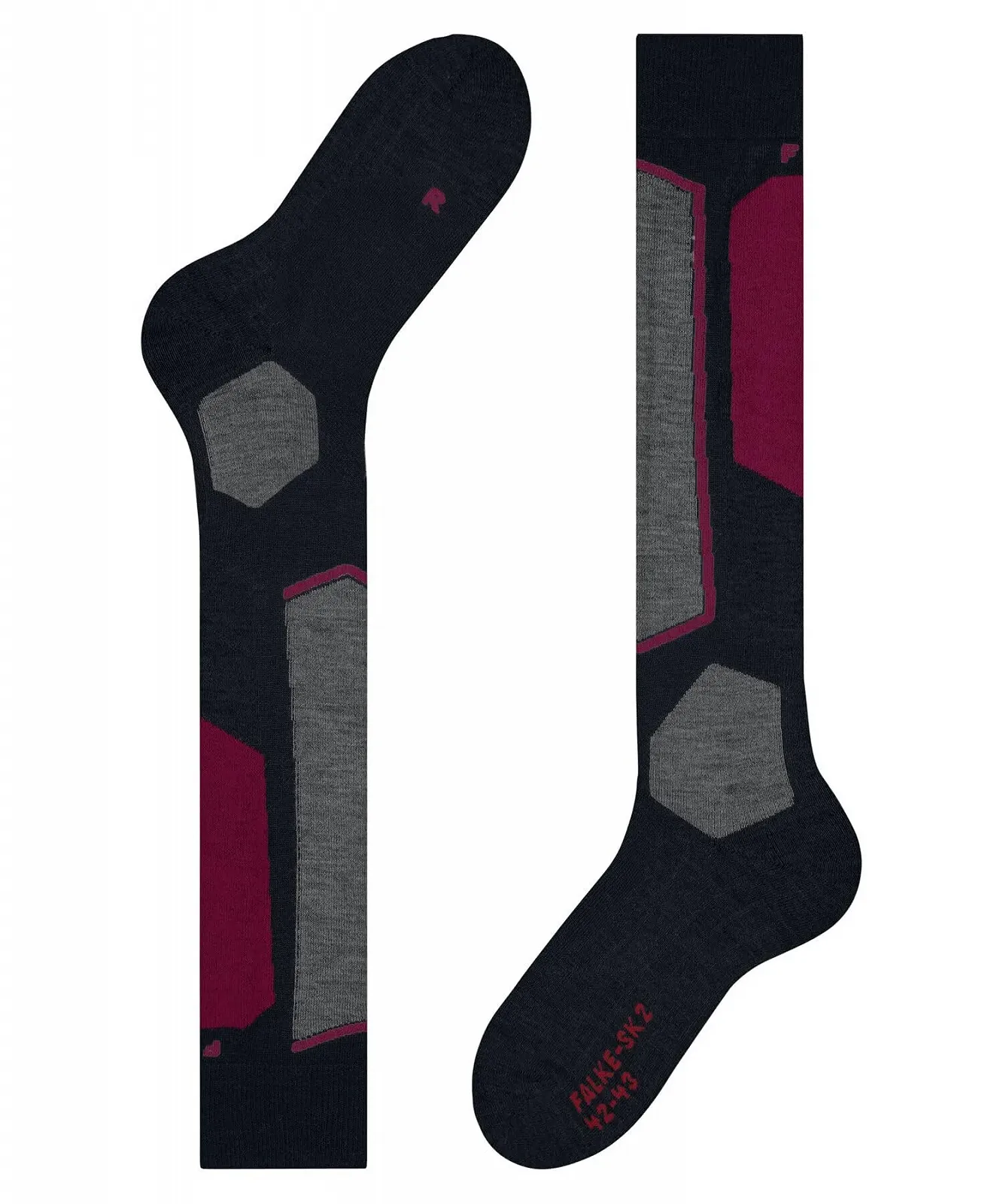 Женские лыжные носки FALKE SK2, средняя амортизация, защита от мозолей, теплые лыжные носки, длинные, для катания на лыжах, дышащие, быстросохнущие, с климат-контролем, с функцией предотвращения запаха, шерсть, функциональный материал, 1 пара, фото №7