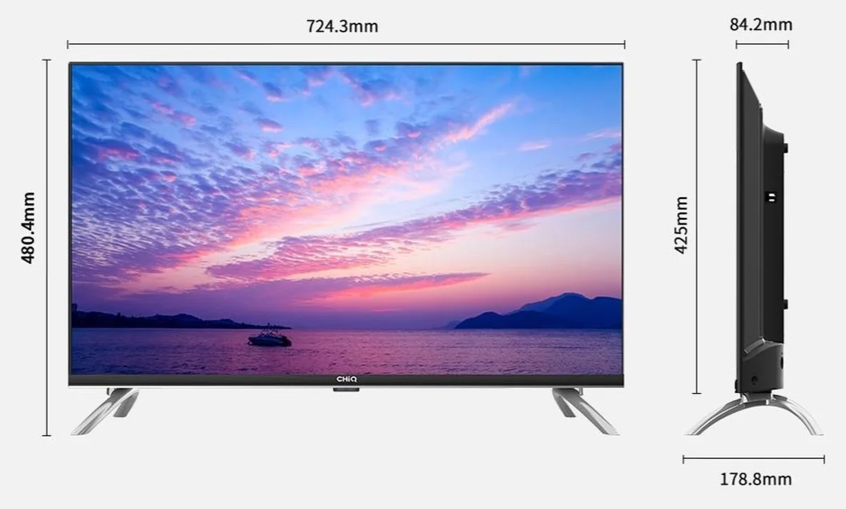 Телевізор 32" CHiQ L32H7A / HD / 60 Гц / LCD / Smart TV / Wi-Fi / Bluetooth / T2, фото №5