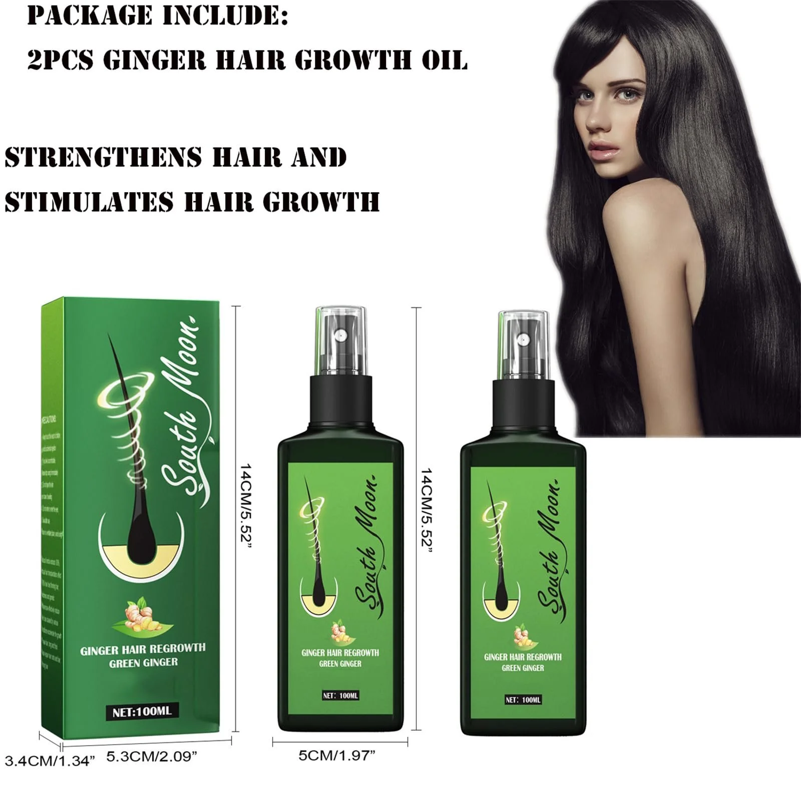 Спрей Mikabila для росту волосся, 2 шт, 120 мл x 2, фото №2