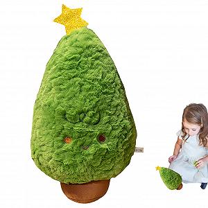 Іграшка М'яка Новорічна ялинка Плюшева подушка 12-дюймова Різдвяна - Фото 1