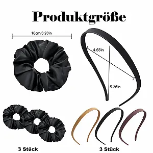 Набір жіночих обручів на голову (3 шт), 3 гумки для волосся synthetic.ua - Фото 1