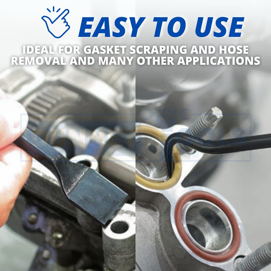 Набор Dunnet Tools 9-piece Pick and Hook Kit Seal Scraper Hose Removal Lever Puller Garage Tool Kit, фото №5