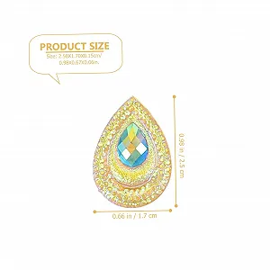 Стразы Капли воды из смолы 2 шт. для одежды, украшений ручной работы, разнообразных материалов для свадебных аксессуаров и моды synthetic.ua - Фото 1