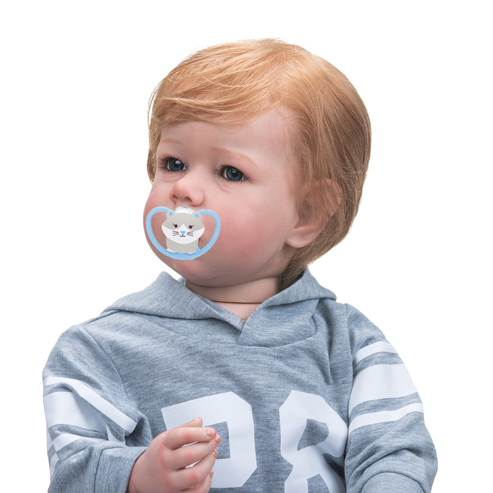Кукла MineeQu Giant Lifelike Reborn Baby 28 Inch Мягкое утяжеленное тело Реалистичные новорожденные мальчики, фото №6