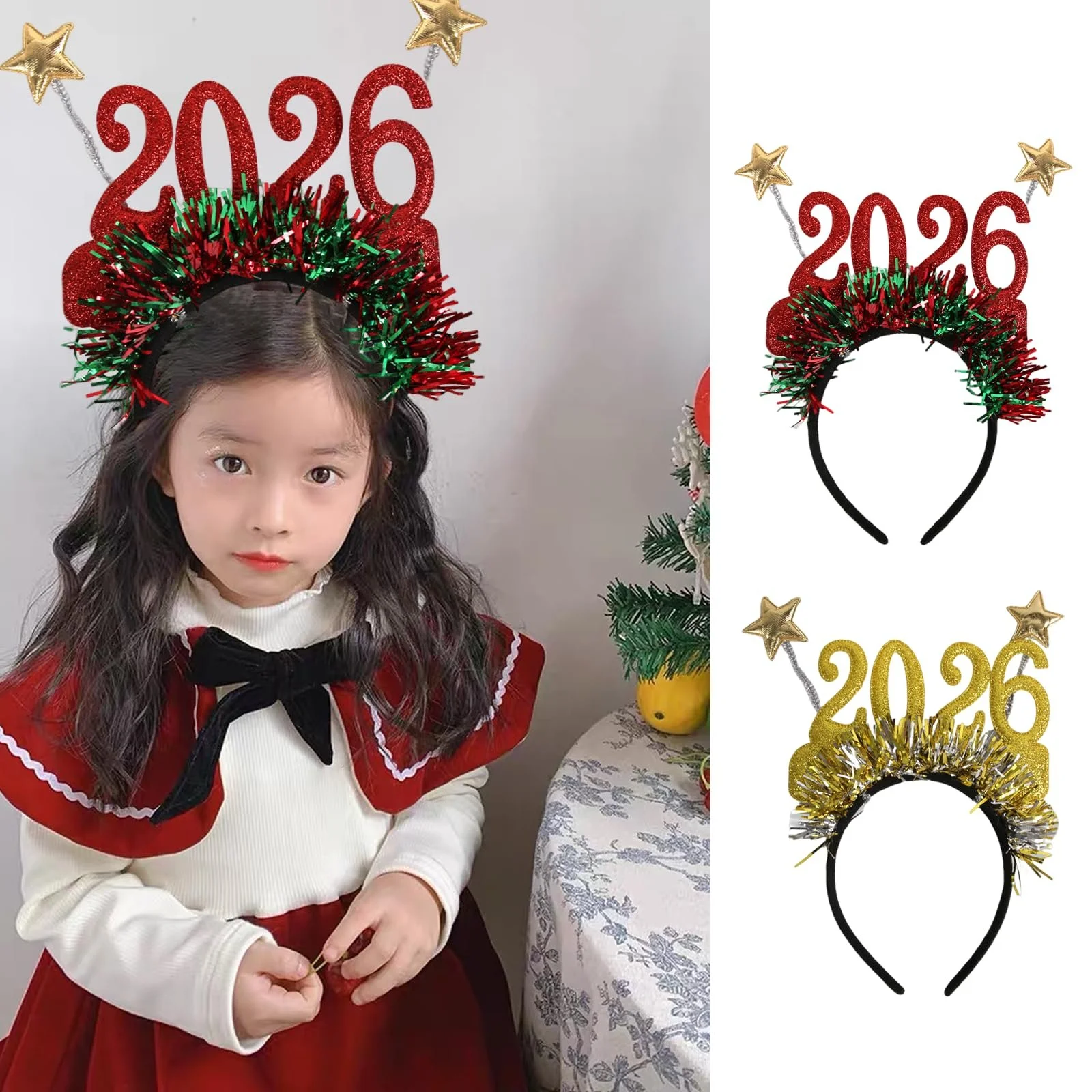 Набір з 2 святкових обручів на Новий рік, фото №7