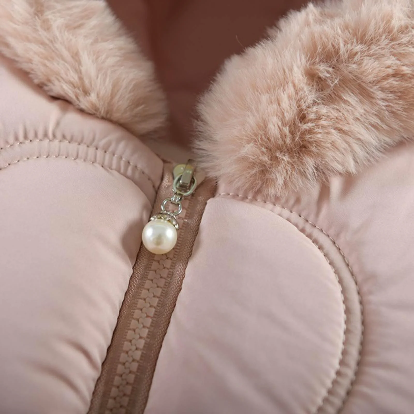 Зимове пальто Generisch для дівчаток з рукавичками з паєтками, фото №7