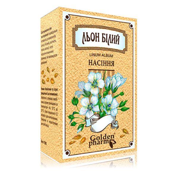 Лен білий насіння Голден-Фарм 100г, фото №1