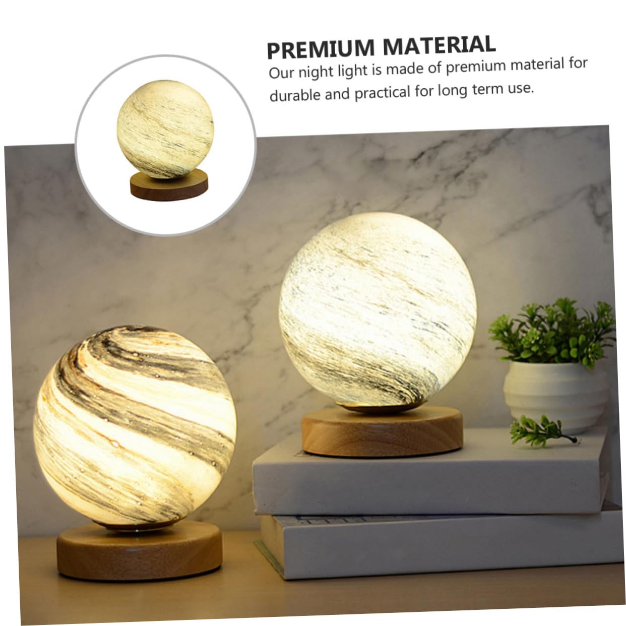 Лампа UKCOCO LED Moonlight Кругла, фото №2