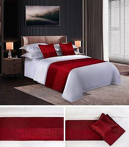 Накидка на ліжко Модна, червона, 50x210 см synthetic.ua - Фото 1