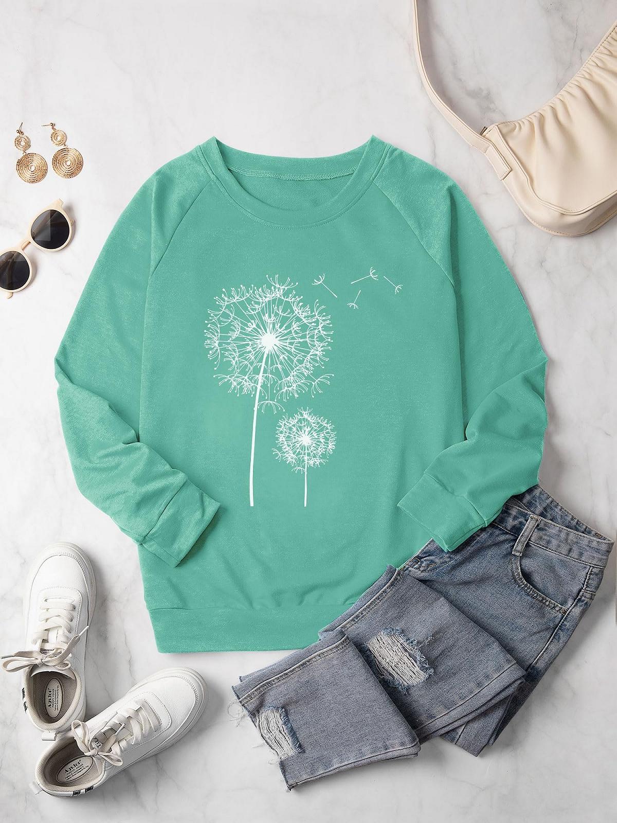 Жіночий світшот Dresswel Кульбаба з довгими рукавами, фото №2