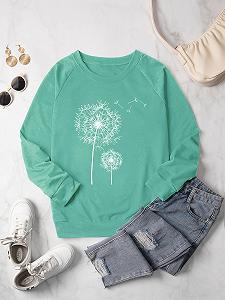 Жіночий світшот Dresswel Кульбаба з довгими рукавами synthetic.ua - Фото 1