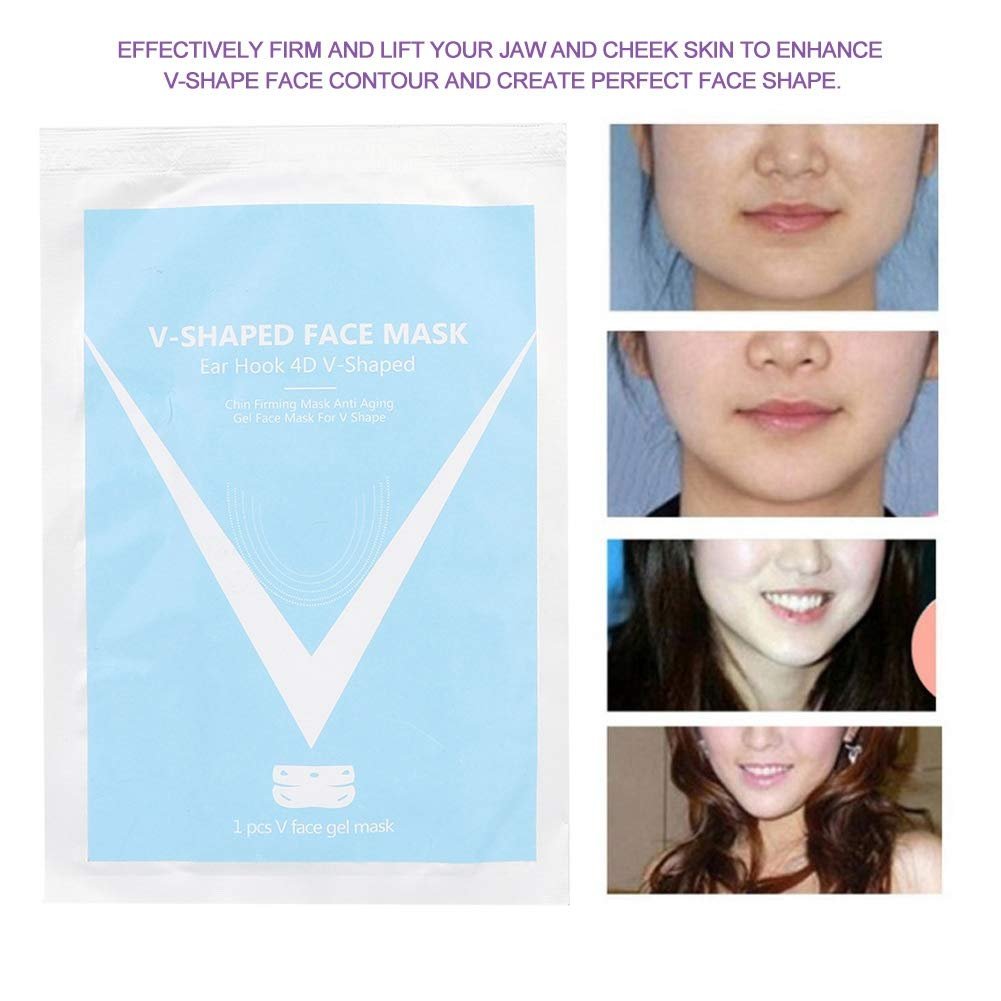 Маска для ліфтингу обличчя V-подібна гелева маска Пластир для підтяжки, фото №5