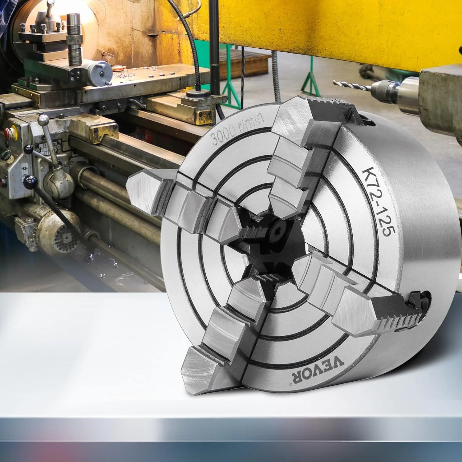 Токарный патрон VEVOR K72-125 125 мм, фото №8