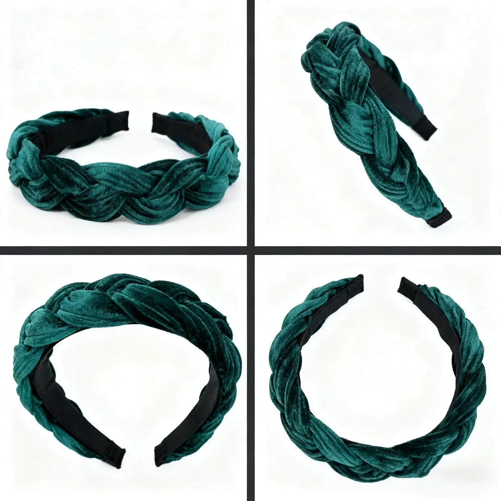 Обруч для волос плетеный для женщин, фото №8