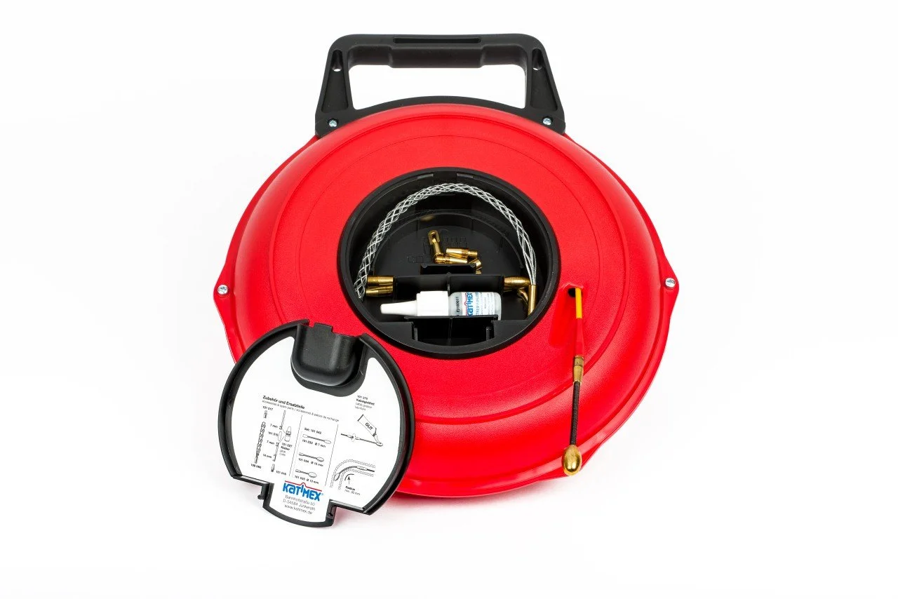 Комплект для прокладки кабелей Katimex Kati Blitz Compact / 30 м / диаметр 3 мм / Red, фото №2 Комплект для прокладки кабелей Katimex Kati Blitz Compact / 30 м / диаметр 3 мм / Red, фото №2