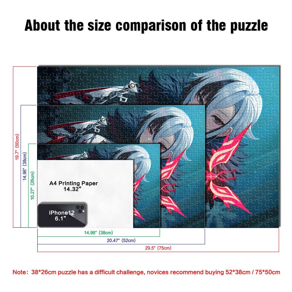 Деревянный пазл Genshin Impact Arlecchino 1000 деталей 50 x 75 см, фото №3 Деревянный пазл Genshin Impact Arlecchino 1000 деталей 50 x 75 см, фото №3