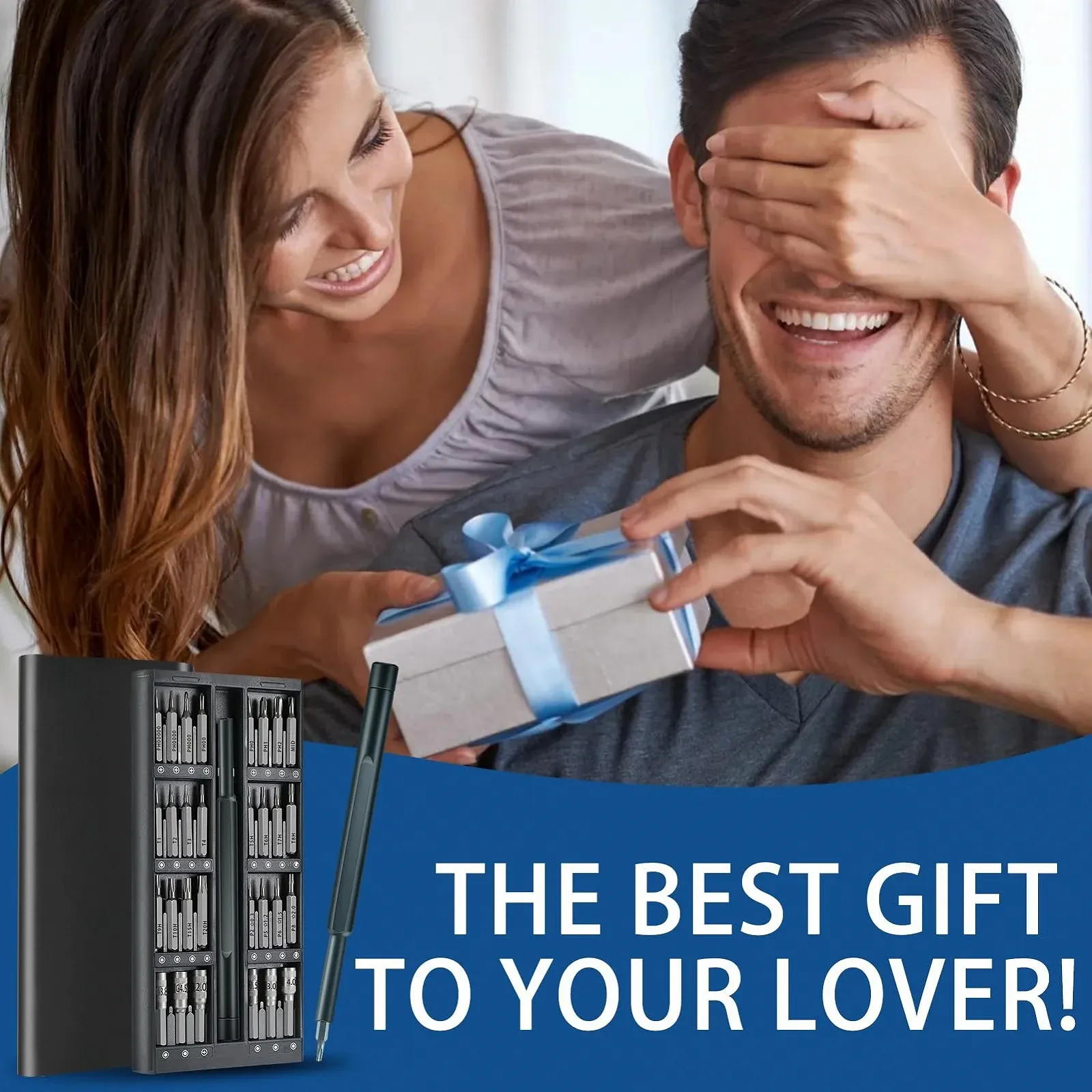 Електрична прецизійна викрутка 63-в-1 для електроніки та ноутбуків, фото №7