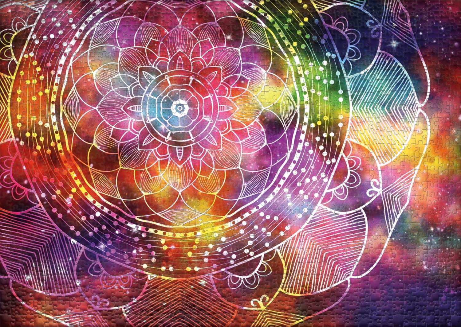 Пазл Ulmer Puzzleschmiede Classic Colourful Mandala 1000 элементов, фото №2