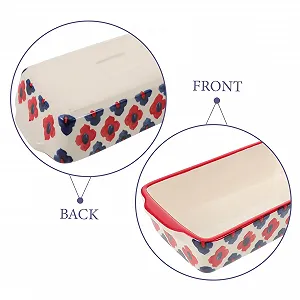 Форма для випікання Amphora Керамічна прямокутна, Деко-жаровня для духовки synthetic.ua - Фото 1