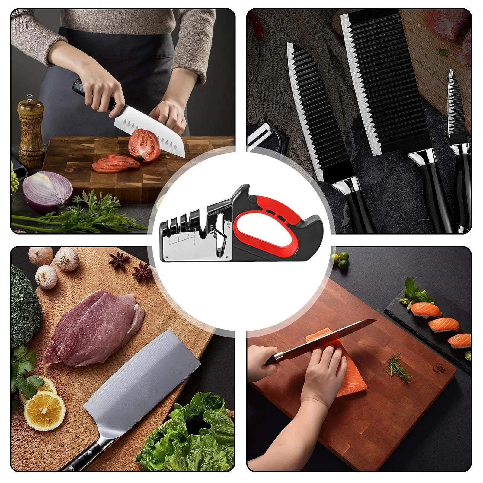 Точилка для ножів та ножиць вольфрамова сталь з ергономічною ручкою, фото №4 Точилка для ножів та ножиць вольфрамова сталь з ергономічною ручкою, фото №4