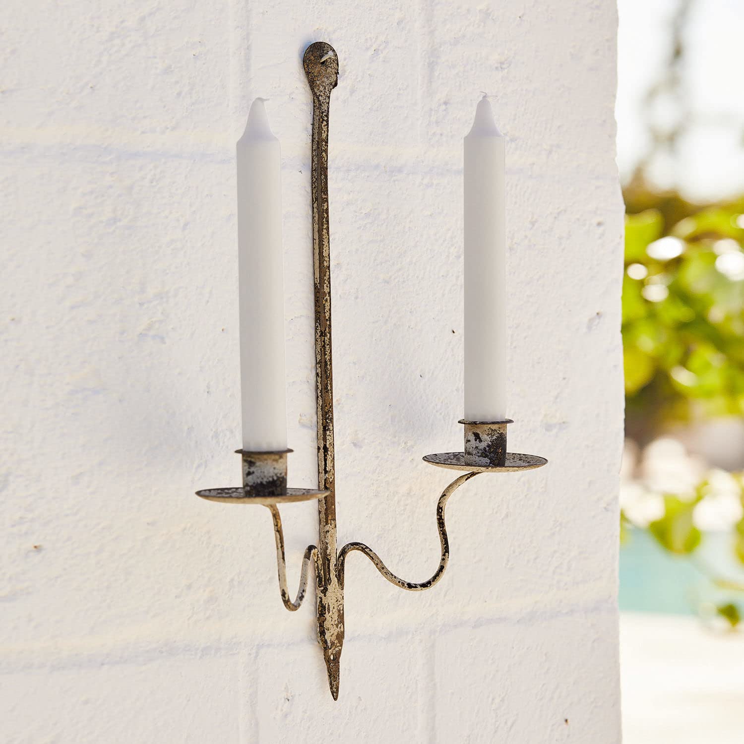 Настенный подсвечник Loberon Gaétan Античная отделка Исторический вид Ностальгический шарм Декоративное освещение Железо Античный черный, фото №5