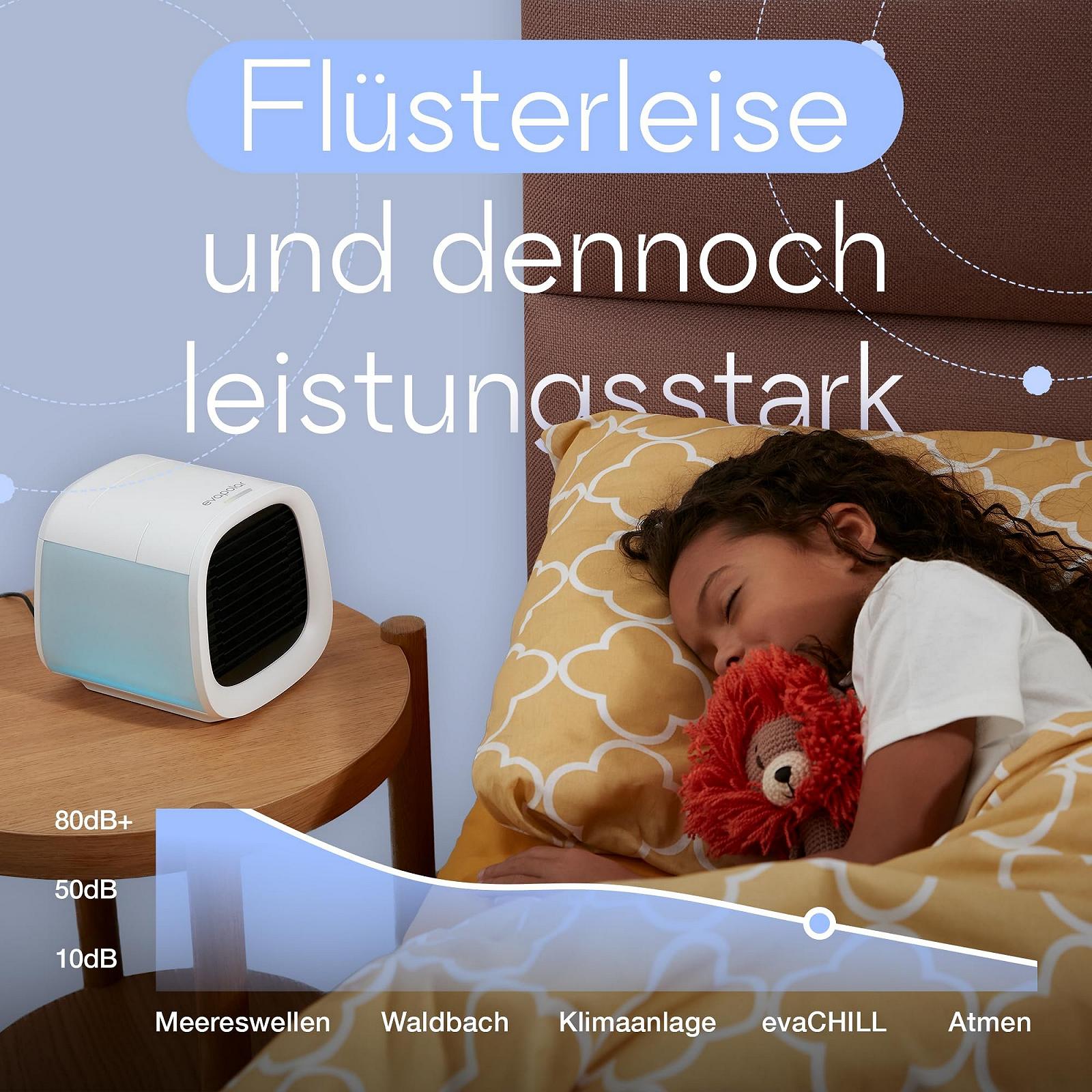 Повітроохолоджувач та зволожувач Evapolar evaCHILL Портативний USB LED-підсвічування Grey, фото №2