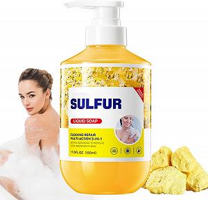 Гель для душу Sulfur Body Wash 3-в-1 з сіркою Глибоке очищення 500 мл - Фото 1