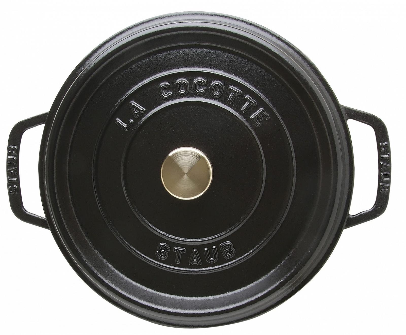 Кастрюля Staub 1102285 круглая с крышкой 22 см 2.6 л Matt Black эмалированная, фото №7 Кастрюля Staub 1102285 круглая с крышкой 22 см 2.6 л Matt Black эмалированная, фото №7