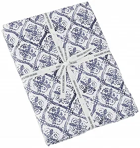 Покривало English Home Gem Roses Print Подвійний Піке 200x220 см Індиго - Фото 1