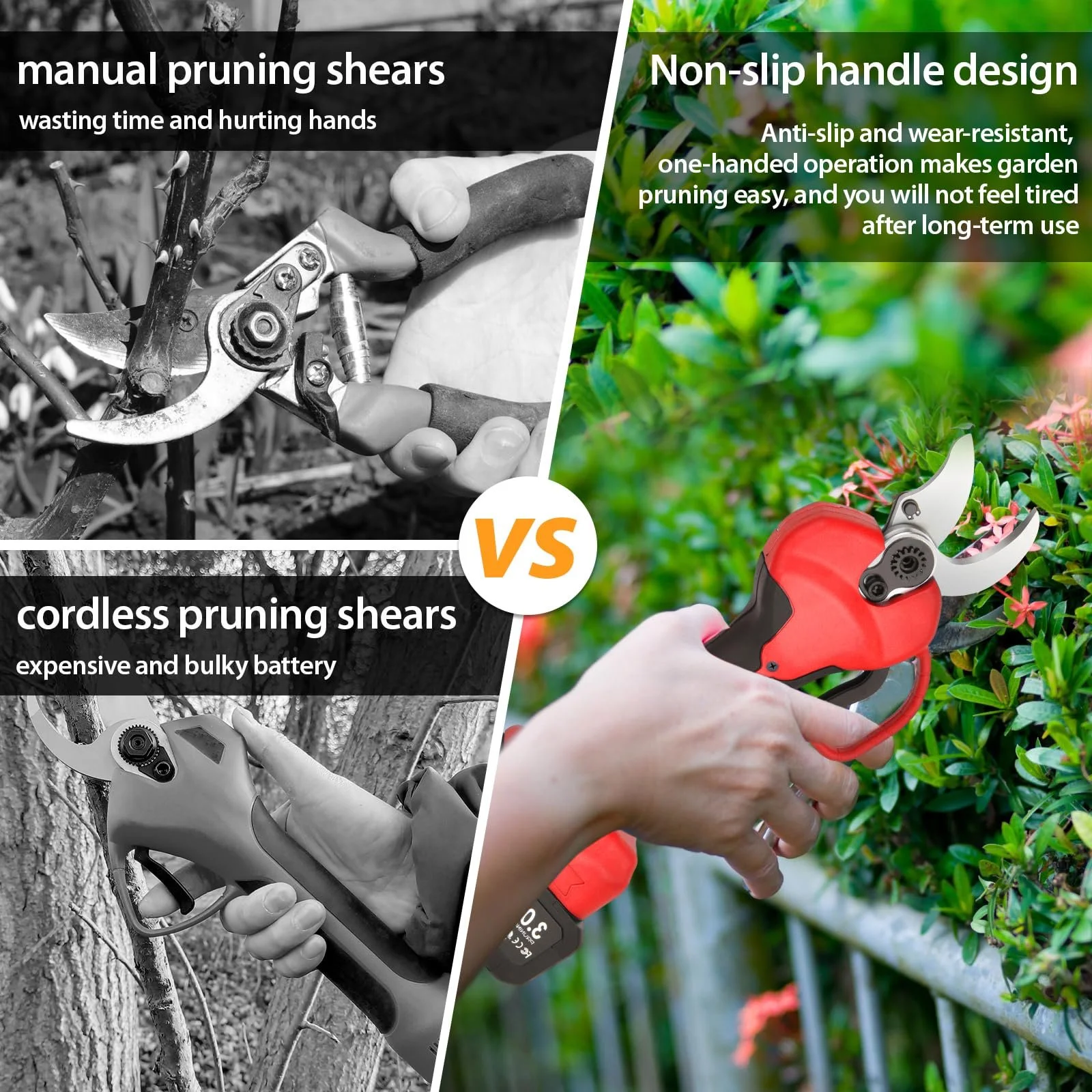 Акумуляторний секатор 21 V 2 x 3000 mAh, фото №6