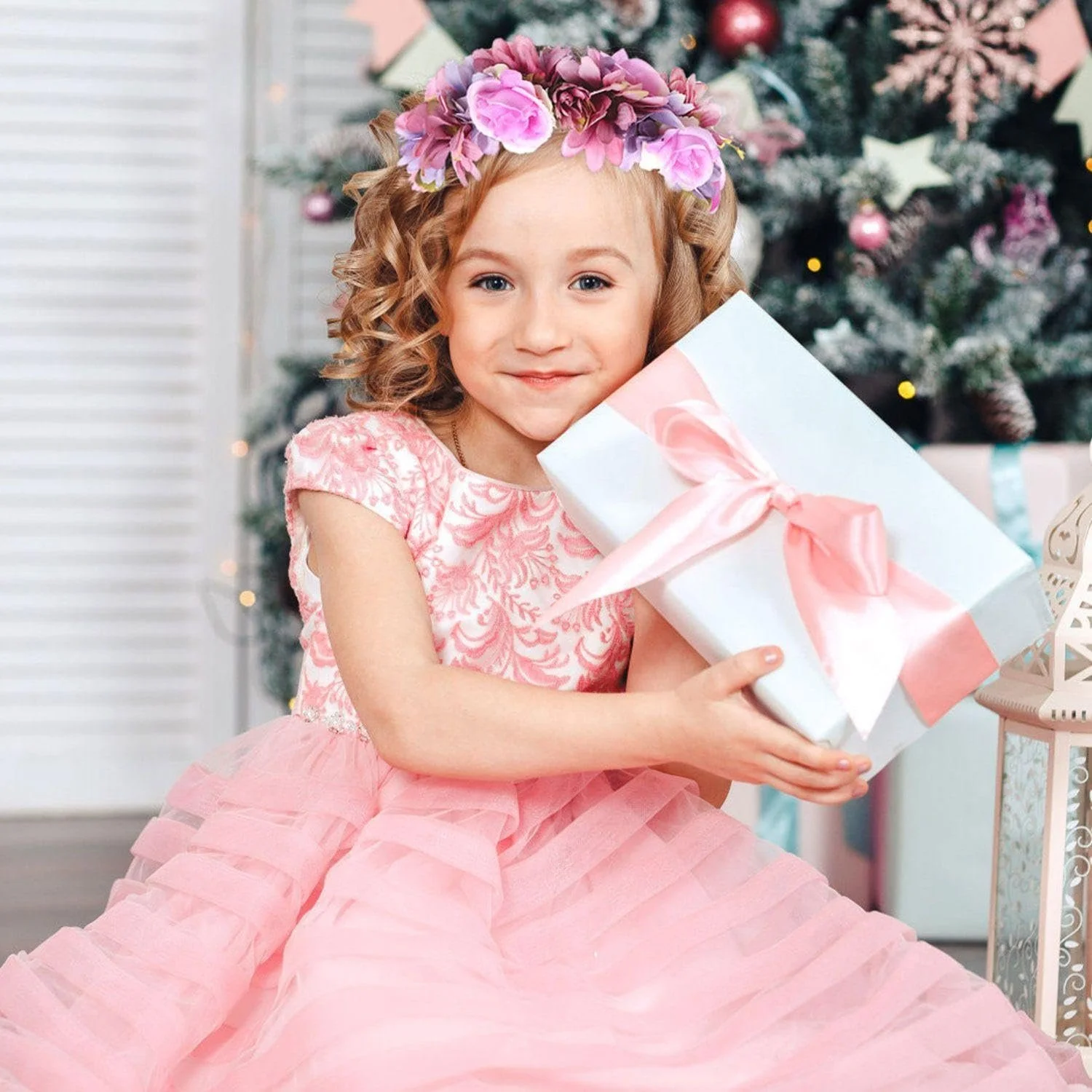 Обруч для волосся з трояндою та резинка для волосся з трояндою, фото №6